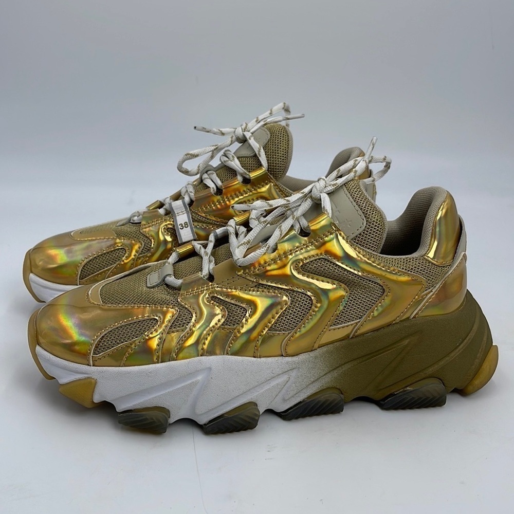 ASH ADDICT SNEAKERS Metallic Gold